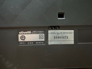 Máquina escribir Olivetti ET Personal 510