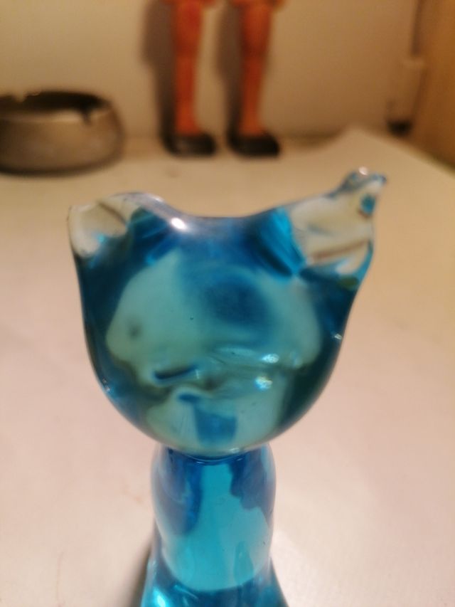 2 gattini vetro vintage