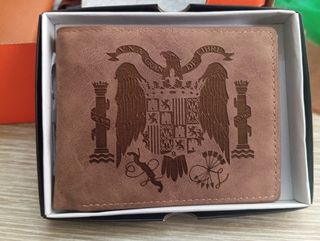 Billetera marrón águila San Juan