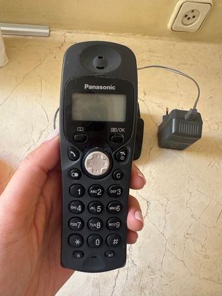 Teléfono inalámbrico Panasonic negro