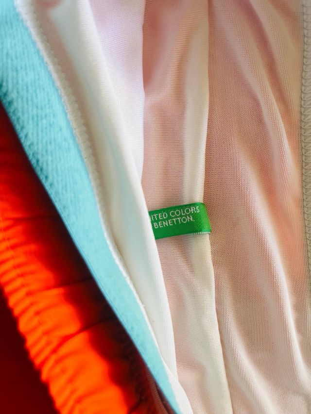 Bañador Benetton niño talla 10 - Naranja