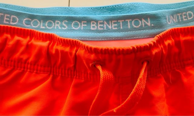 Bañador Benetton niño talla 10 - Naranja