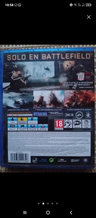 "BATTLEFIELD 4" , JUEGO PS4