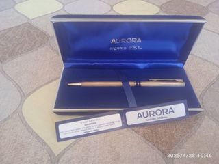Penna Aurora in argento vintage