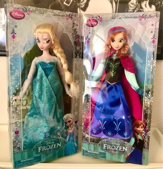 2 Muñecas Disney Store Frozen Elsa Anna