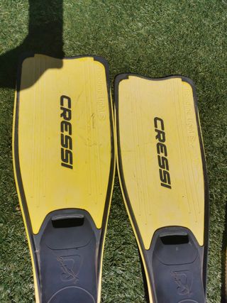 Aletas Cressi + tubo buceo