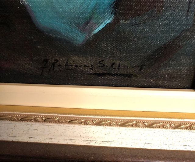 FRANCISCO RODRÍGUEZ CLEMENT.FIRMADO oleo/lienzo