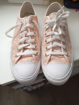Converse rosas brillantes