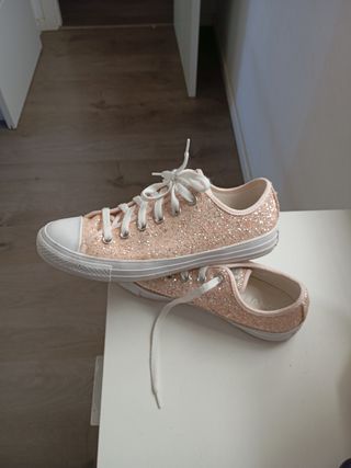 Converse rosas brillantes