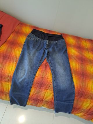Jeans premaman blu