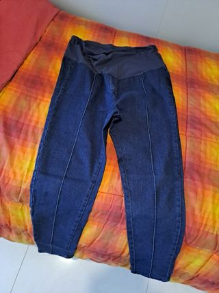 Jeans premaman blu