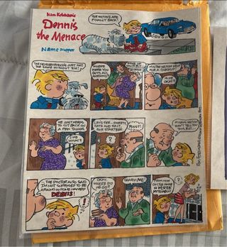 Dibujo Comic original Daniel el travieso
