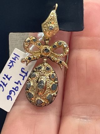 Pendientes antiguos oro 