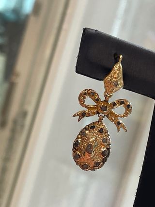 Pendientes antiguos oro 