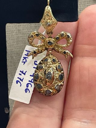 Pendientes antiguos oro 