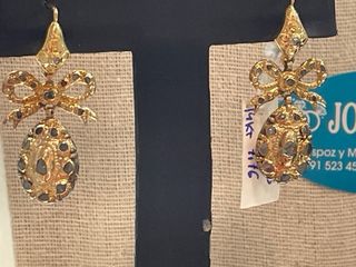 Pendientes antiguos oro 