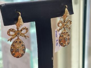 Pendientes antiguos oro 