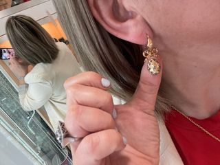 Pendientes antiguos oro 
