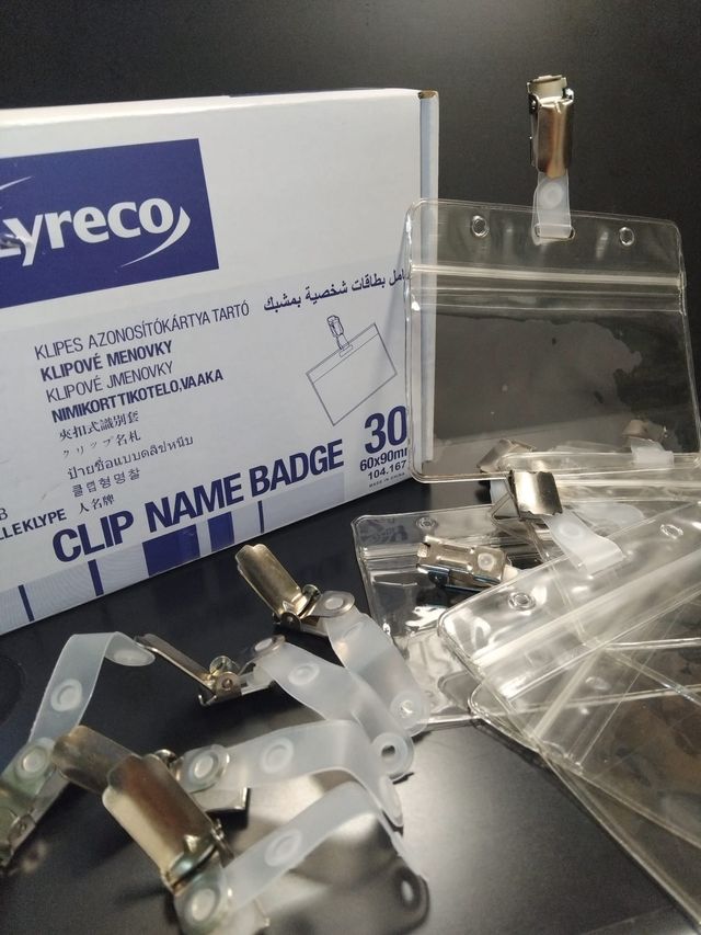 7 IDENTIFICATORI PERSONALI +60 CLIP METALLICHE /NUOVE/