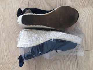Sandalias cuña azules