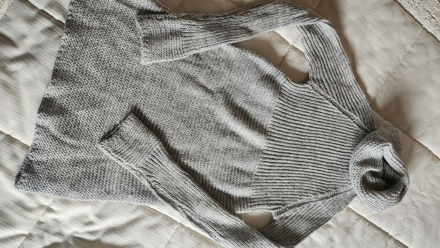 Vestido de punto gris