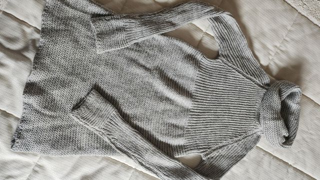 Vestido de punto gris