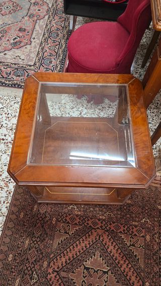 MESA CENTRO CUADRADA DE MADERA