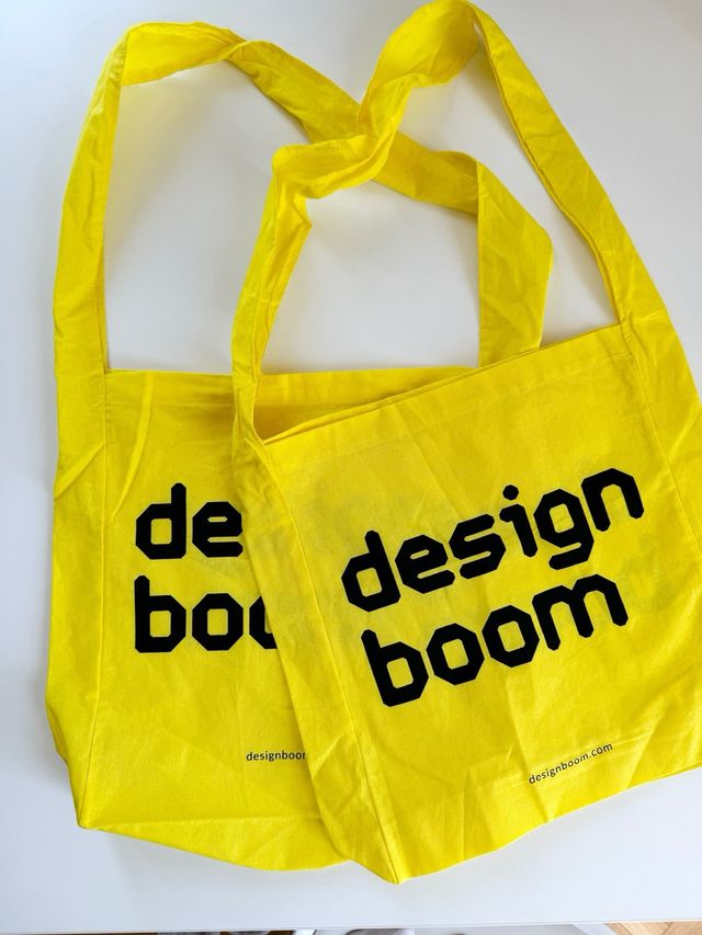 Due borse design boom tote shopper giallo design week