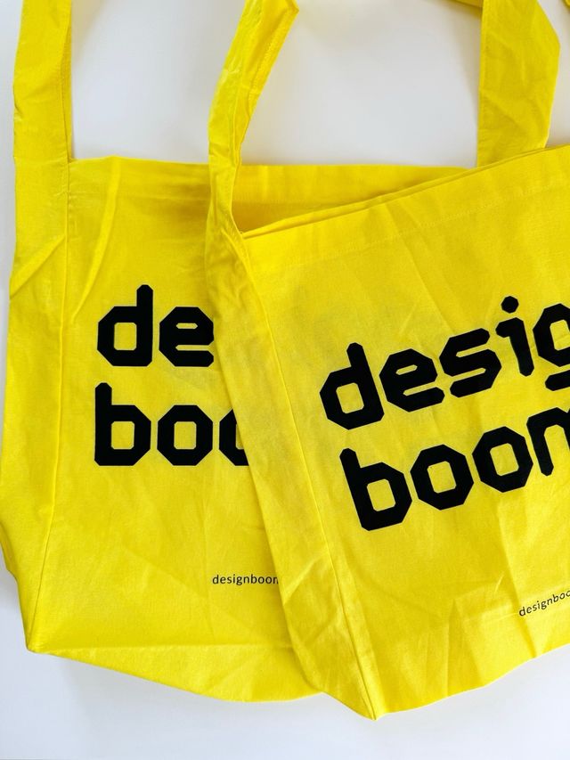 Due borse design boom tote shopper giallo design week