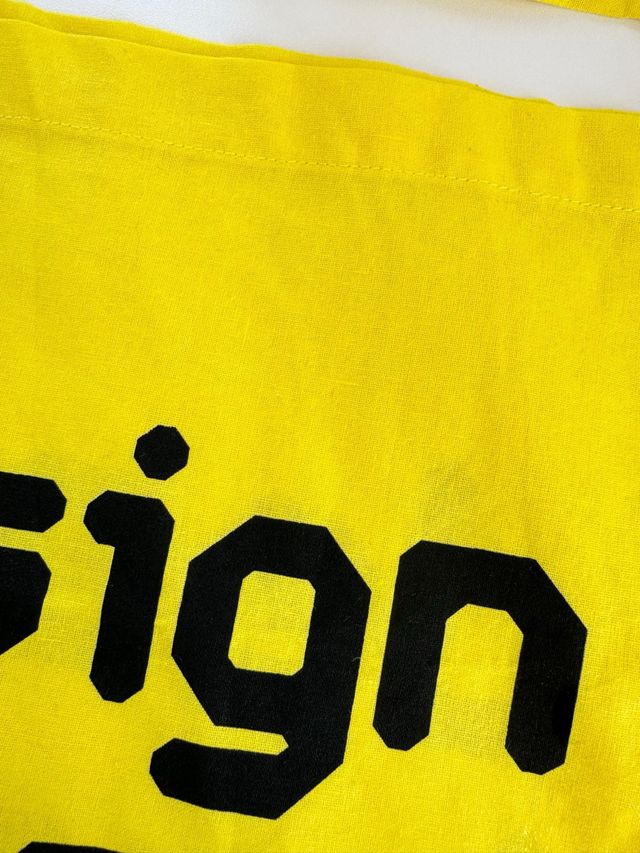 Design boom borsa shopper leggera giallo design week