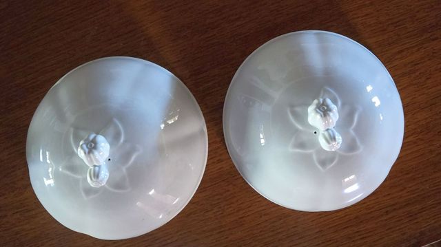 Conjunto de 2 tapa platos cerámicos