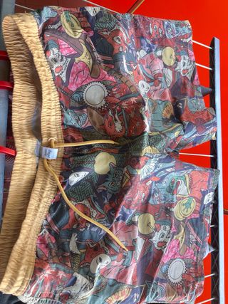 Bañador corto estampado japonés