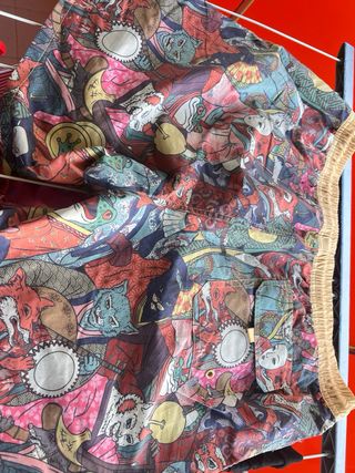 Bañador corto estampado japonés