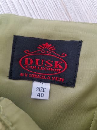 Vestido tubo verde oliva