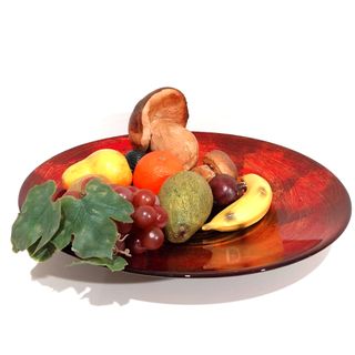Piatto con frutta centrotavola