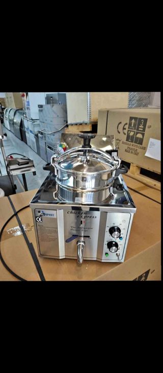 Freidora a presión eléctrica sobremesa 16lt.
