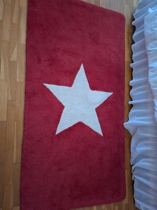 Alfombra Cox & Cox roja y blanca
