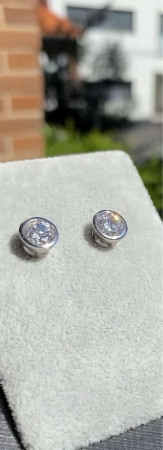 Pendientes bañados en plata925