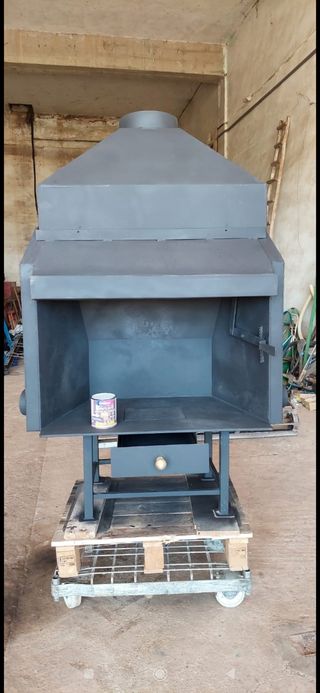 Chimenea barbacoa para asar