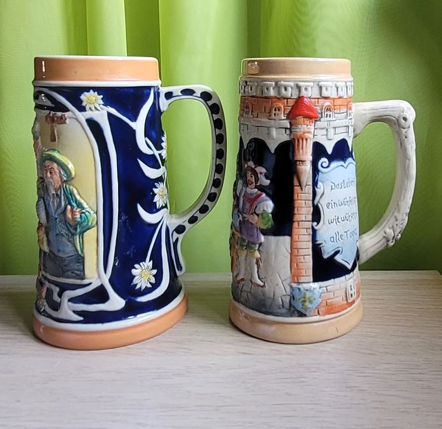 Boccali tedeschi Vintage , boccali da birra origin