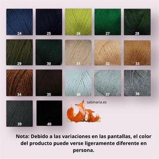 Toquilla/chal en diferentes tallas