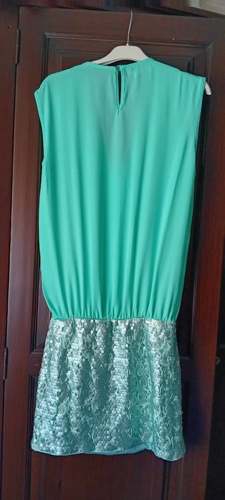 Vestido fiesta - turquesa
