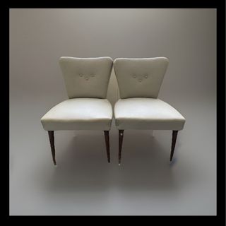 Coppia Di Poltroncine Anni ‘50 Vintage.