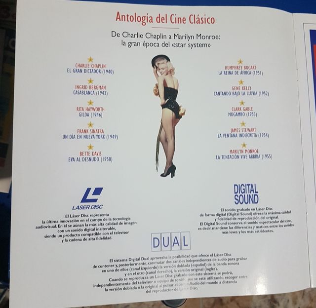 CINE clásico en Laserdisc
