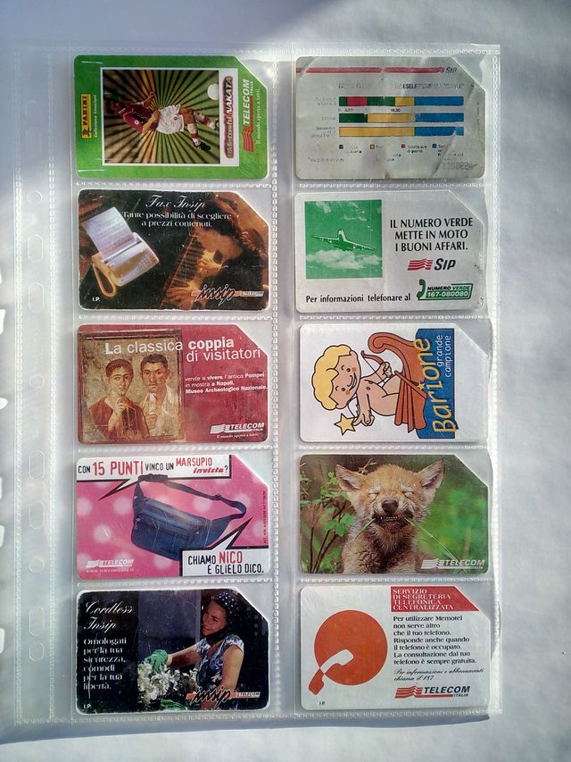 Schede telefoniche TELECOM ITALIA-SIP