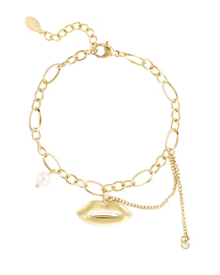 Bracciale acciaio con pendenti