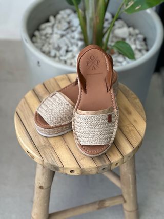 Menorquinas POPA beige-marrón