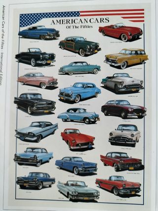 Poster Auto Americane anni '50