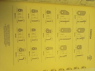 Catalogo ricambi Omega vintage 
