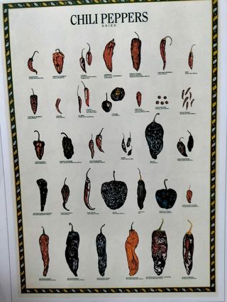 Poster Peperoncini secchi